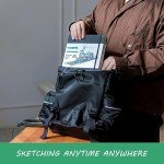 Hardcover Sketch Book, Square Sketchbook with 120LB/200GSM Thick Drawing Paper, 120 Pages/60 Sheets Sketch Pad for Adults and Kids, Large Mixed Media Sketchbook on 8x8 Inch