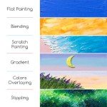 MEEDEN Soft Oil Pastels Set: 72 Vibrant Colors Oil Pastels for Artists Beginners Adults - Smooth Oil Pastel Crayons for Art Supplies, Painting, Drawing, Blending, Layering, Shading