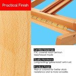 MEEDEN Large H-Frame Easel - Wooden Easel Stand for Display & Painting, Holds Canvases Up to 78", "Natural Color