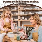 JRKOO Clay Tools Kit,28 PCS Pottery Tools, Polymer Clay Sculpting Tools Kit,Air Dry Clay Tools Set for Kids, Adults,Pottery Craft,Drawing,Dotting,Carving,Molding,Baking,Modeling,Shaping