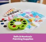 Crayola Watercolor Pop & Paint Palette, Washable Paint Kit, Less Mess Watercolor Paint Set for Kids, Arts & Crafts, Toddler Gifts