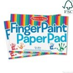 Melissa & Doug Finger Paint Paper Pad (12 x 18 inches) - 50 Sheets, 2-Pack - FSC Certified