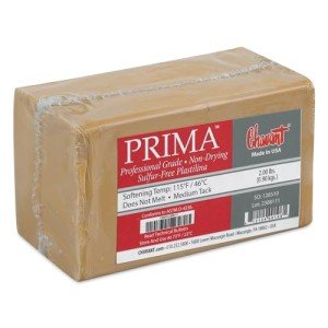 Sculpture House Prima Plastilina Modeling Clay, Sulphur Free, Light Tan, 2 lb - 2 lb