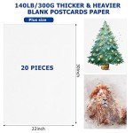 Fuutreo 20 Sheets Watercolor Paper Large 140 lb Heavyweight Drawing Paper White Painting Art Supply for Beginners, Artists and Professionals(22 x 30 Inch)