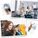 Fuutreo 20 Sheets Watercolor Paper Large 140 lb Heavyweight Drawing Paper White Painting Art Supply for Beginners, Artists and Professionals(22 x 30 Inch)