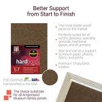 Ampersand Art Supply Hardboard Wood Painting Panel: Museum Series Hardbord, 12" x 16", 1/8 Inch Flat Profile