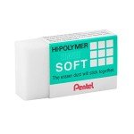 Pentel Hi-Polymer Soft Eraser, Pack of 6 (ZES08PF6)