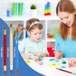 Polymer Clay Tools, Modeling Dotting Tools, Silicone Clay Sculpting Tool, Air Dry Clay Kit for Painting Embossing Scoring Modeling, Nail Art