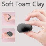 Cutedeer Black Air Dry Clay, 1.1lb Foam Modeling Clay, Soft Squishy Molding for Kids Adults, Arts & Crafts Project Slime Supplies(1.1lb - 1 Pack, Black)