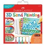 Faber-Castell 3D Sand Painting Kit for Kids: Create 5 Sand Art Pictures, DIY Arts and Crafts for Kids Ages 6-8+, Art Projects and Gifts for Girls and Boys, Red, Yellow, Green, Blue and White