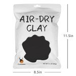 Cutedeer Black Air Dry Clay, 1.1lb Foam Modeling Clay, Soft Squishy Molding for Kids Adults, Arts & Crafts Project Slime Supplies(1.1lb - 1 Pack, Black)
