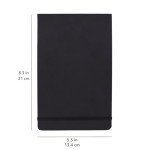 Amazon Basics Art Sketch Book, L Size 5.25" x 8.25", 72 Sheets, Sketch Pads for Drawing, Black