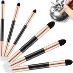Kosiz 6 Pcs Blending Sponge Pen Double Headed Washable Rubbing Sponge Brush Sketch Wipe Reusable Blending Stump Drawing Art Blenders for School Student Artist Highlight Shadow Detail Correcting Tool