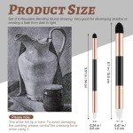 Kosiz 6 Pcs Blending Sponge Pen Double Headed Washable Rubbing Sponge Brush Sketch Wipe Reusable Blending Stump Drawing Art Blenders for School Student Artist Highlight Shadow Detail Correcting Tool