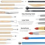 TEMONTIAN Clay Sculpting Tools,Air Dry,Pottery Tools,44 Pcs Double Sided Polymer Clay Tools Kit,Ceramics, Modeling Tools with Carrying Case Bag