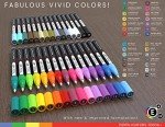 TOOLI-ART Acrylic Paint Pens Assorted Vibrant Markers for Rock Painting, Canvas, Glass, Mugs, Wood, Fabric, Metal, Ceramics. Non Toxic, Quick Dry, Multi-Surface, Lightfast (EXTRA FINE)