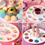 FANDAMEI 20 PCS Round Plastic Paint Tray Palettes, Paint Palette Tray, Painting Supplies for Kids & Adults, Paint Pallets, Painting Palette with 10 Wells, for Art Painting or DIY