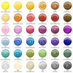 ARTEZA Metallic Gouache Paint, Set of 36, 12ml/0.4 US Fl Oz Gouache Paint Tubes, Glitter Paint for Canvas & Paper