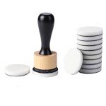 Brown Blending Tool,Art Supplies for Distressing Blending and More Control of Ink Placement Compact No More Inky Fingers,Mini Round Ink Blending Tool,Versatile Inking Tools Drawing,Art Blenders