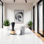 Brown Blending Tool,Art Supplies for Distressing Blending and More Control of Ink Placement Compact No More Inky Fingers,Mini Round Ink Blending Tool,Versatile Inking Tools Drawing,Art Blenders