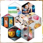 5 Pcs Wide Flat Paint Brushes, Art Brushes for Acrylic Painting Soft Painting Brushes Assorted Sized Craft Brushes Nylon Chip Brushes Artist Varnish Brush Art Paintbrush Sets for Oil Canvas Gesso