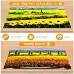 40 Pack Stretched Canvas Boards for Painting 8 of 4x4, 5X 7, 8x10, 9x12, 11x14 Art Blank Canvases, Gesso Primed 100% Cotton Canvas Panels for Acrylic Oil Watercolor Adults & Kids