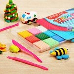 CiaraQ Small Modeling Clay Set, 12 Colors Safe & Non-Toxic Oven Bake Polymer Clay Starter Kit for Kids/Beginners