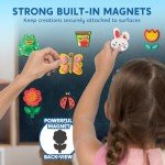 JOYIN 12 Wooden Magnet Creativity Arts & Crafts Painting Kit for Kids, Decorate Your Own Painting Gift for Easter Basket Stuffers, Birthday Parties and Family Crafts, Party Favors for Boys Girls
