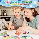 UUSYCUN 9PCS Clay Tools for Kids & Adult, UUSYCUN Plastic Air Dry Clay Tool Kit, Double-Head Sculpting Tools for Pottery, Polymer, Air Dry Clay, Modeling, Shaping, Cake Decoration