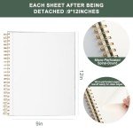 Ddaowanx 9" x 12" Sketch Book, 100 Sheets Spiral Bound Art Sketchbook with Pockets, (68lb/100gsm) Acid Free Artist Drawing Pad Paper Painting Sketching Pad,Gifts for Kids Adults Beginners