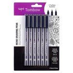 Tombow 66405 Mono Drawing Pen, 6-Pack