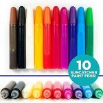 Yes Horizon Group USA Suncatcher Paint Pens 10 Pack, 10mL Nontoxic Suncatcher Paint Pens for Window Art, Window Art Paint Refill, Paint Projects, Suncatchers Sold Separately