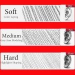 Daerthotk Charcoal Pencils Drawing Set, 12 Pieces Soft, Medium and Hard Black Sketch Charcoal Pencils for Drawing, Sketching, Shading, Blending, Artist Pencils for Beginners & Pro Artists