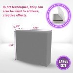 Kneaded Erasers for Artists,Erasers for Drawing Art, Large Size Grey Kneadable Eraser for Drawing Artists, Art Supplies, Art Gum Erasers for Charcoal Pencils, Sketching Supplies (4)