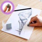 Kneaded Erasers for Artists,Erasers for Drawing Art, Large Size Grey Kneadable Eraser for Drawing Artists, Art Supplies, Art Gum Erasers for Charcoal Pencils, Sketching Supplies (4)