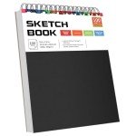 RGBMIX 9"x12" Sketch Book, 1 Pack 100 Sheets Spiral Bound Art Sketchbook, Premium Sketch Paper, Acid Free (68lb/100gsm) Art Sketchbook Artistic Drawing Painting Writing Paper Pad