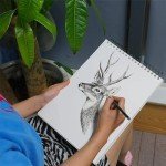 RGBMIX 9"x12" Sketch Book, 1 Pack 100 Sheets Spiral Bound Art Sketchbook, Premium Sketch Paper, Acid Free (68lb/100gsm) Art Sketchbook Artistic Drawing Painting Writing Paper Pad