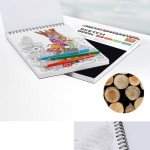 RGBMIX 9"x12" Sketch Book, 1 Pack 100 Sheets Spiral Bound Art Sketchbook, Premium Sketch Paper, Acid Free (68lb/100gsm) Art Sketchbook Artistic Drawing Painting Writing Paper Pad