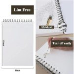 RGBMIX 9"x12" Sketch Book, 1 Pack 100 Sheets Spiral Bound Art Sketchbook, Premium Sketch Paper, Acid Free (68lb/100gsm) Art Sketchbook Artistic Drawing Painting Writing Paper Pad