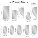 10 Pcs Steel Pottery Tools Clay Ribs Stainless Steel Serrated Scraper Crafts Tool Sculpture Modeling Cutter Scraper Ceramics Sculpting Tools Kits for Sculpting Texturing Artists Modeling Potter