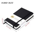 Mix Media Pad,3.5"x5.5" Small Hardcover Leather Art Sketchbook,60 Sheets(112lb/180gsm) Heavyweight Acid Free Artistic Painting Drawing Sketching Paper, Handy Pocket Journal Sketchbook.Black