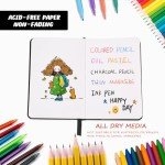 Mix Media Pad,3.5"x5.5" Small Hardcover Leather Art Sketchbook,60 Sheets(112lb/180gsm) Heavyweight Acid Free Artistic Painting Drawing Sketching Paper, Handy Pocket Journal Sketchbook.Black