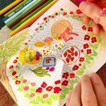 Mix Media Pad,3.5"x5.5" Small Hardcover Leather Art Sketchbook,60 Sheets(112lb/180gsm) Heavyweight Acid Free Artistic Painting Drawing Sketching Paper, Handy Pocket Journal Sketchbook.Black