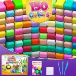 ESSENSON Air Dry Clay 150 Colors, Modeling Clay for Kids, DIY Molding Magic Clay for with Tools, Toys Gifts for Age 3 4 5 6 7 8+ Years Old Boys Girls Kids