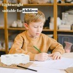 DLOnline 50 PCS White Plastic Watercolor Palette, 6 Well Rectangular Paint Palettes, Paint Tray Palettes, Paint Trays for Kids, for Painting, DIY Craft, Art Painting Class