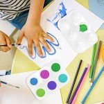 DLOnline 50 PCS White Plastic Watercolor Palette, 6 Well Rectangular Paint Palettes, Paint Tray Palettes, Paint Trays for Kids, for Painting, DIY Craft, Art Painting Class