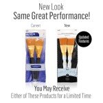 Plaid 50557E Flat Brush, (2-Piece), Gold Taklon