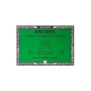 Arches Watercolor Paper Block, Cold Press, 7" x 10", 140 pound