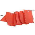 LRONG 6PCS Pottery Tools Plastic Clay Scraper Set Scraping Handle Carved Soft Clay Sculpture Knife Industrial Clay Scraper Sculpture Tool