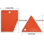 LRONG 6PCS Pottery Tools Plastic Clay Scraper Set Scraping Handle Carved Soft Clay Sculpture Knife Industrial Clay Scraper Sculpture Tool